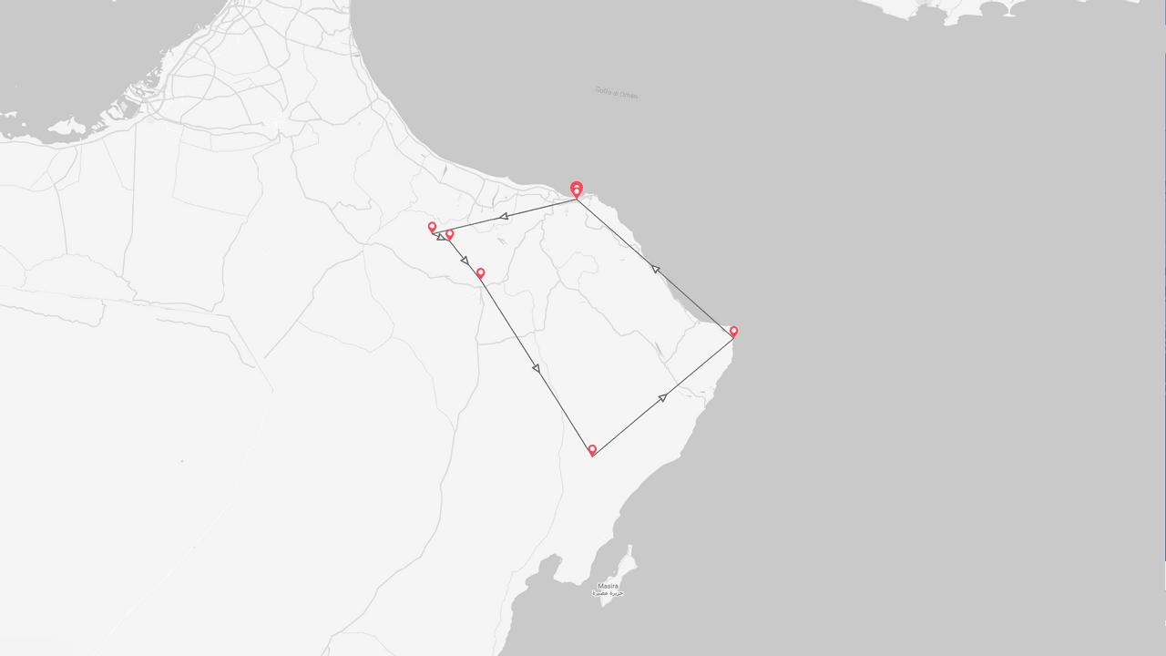 Oman 360° map