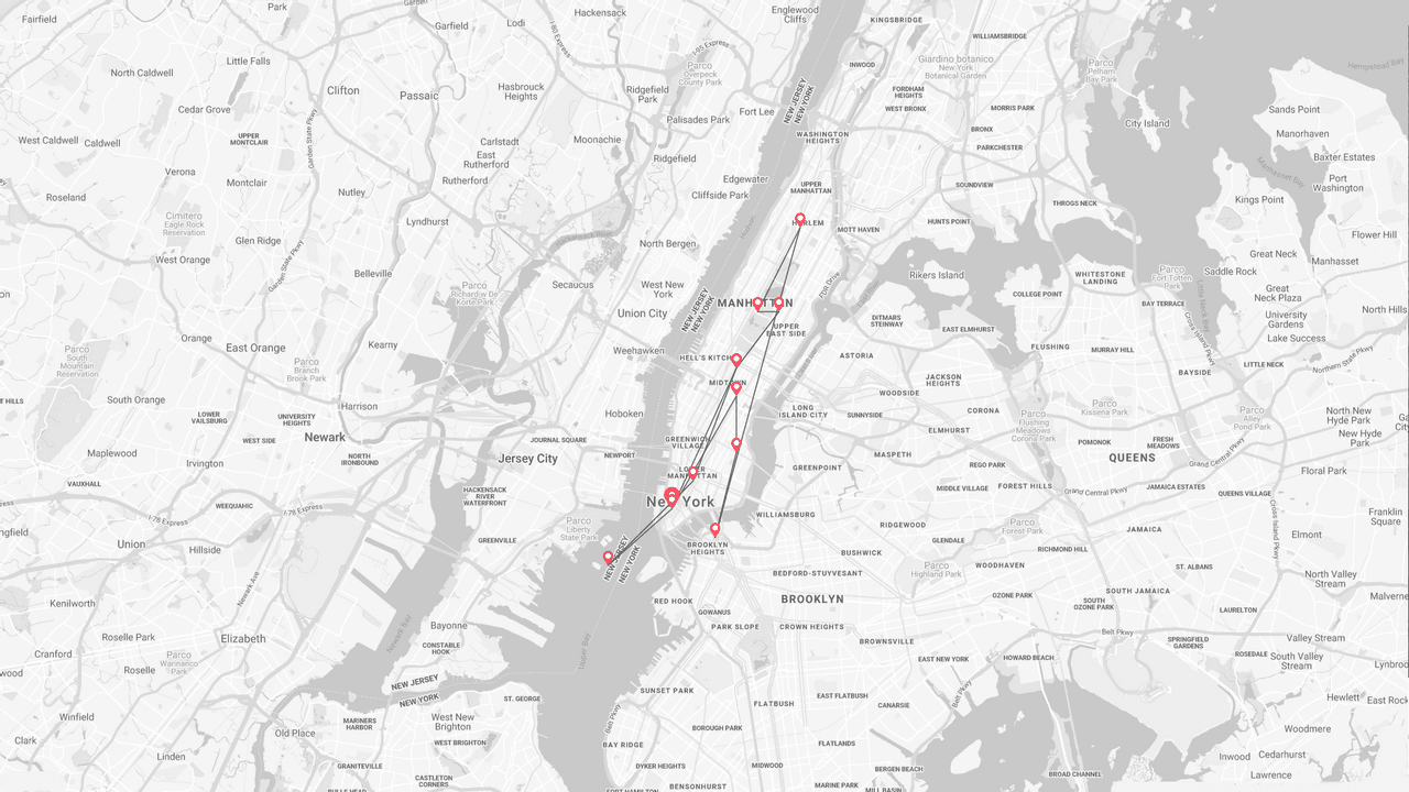 Nueva York 360° map