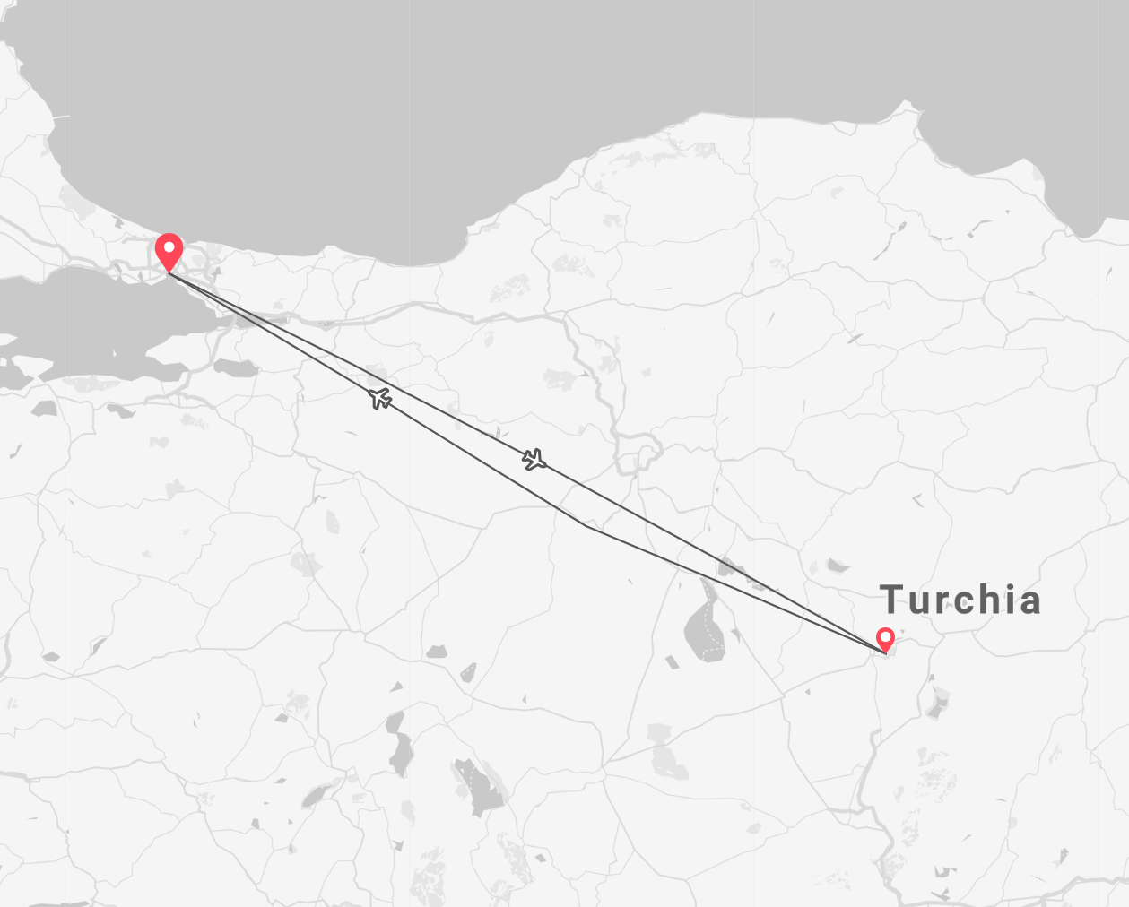 Estambul y Capadocia map