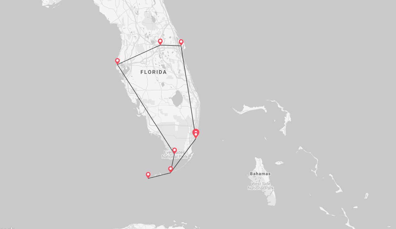 Florida 360° map