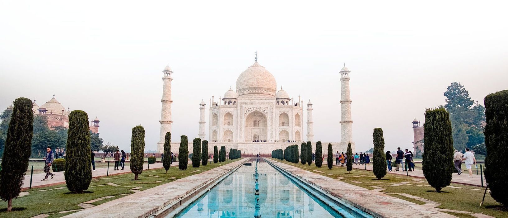 Panorama del Taj Mahal