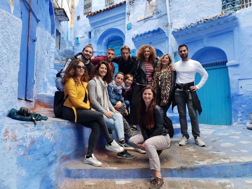 morocco-group-Chefchaouen-blue