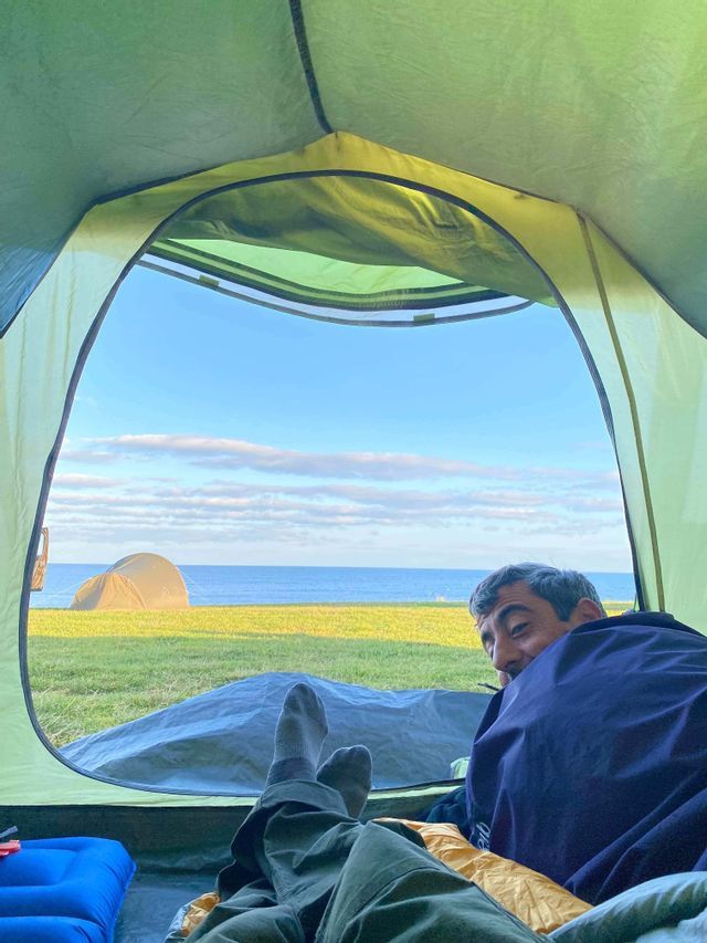 tent view iceland