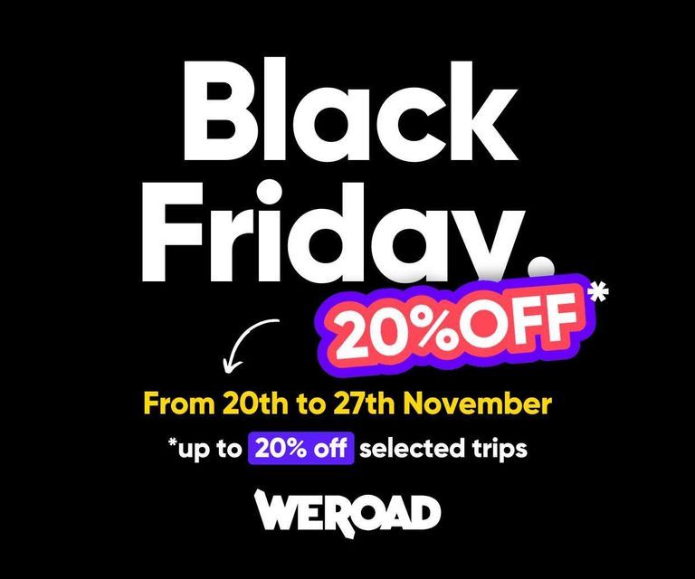 Up to 30 off Black Fridays are here! WeRoad