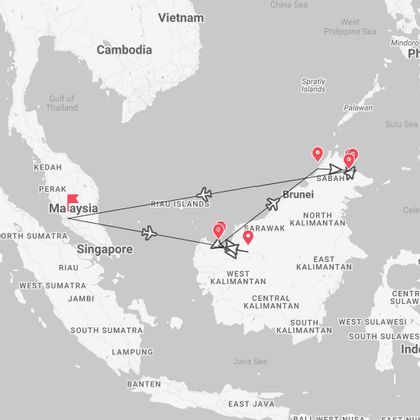 Malasia: desde Kuala Lumpur a Borneo