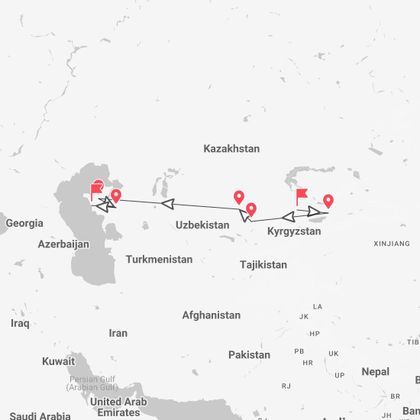 Kazakhstan 360°: Almaty, Turkestan and the Mangystau Desert in 4x4