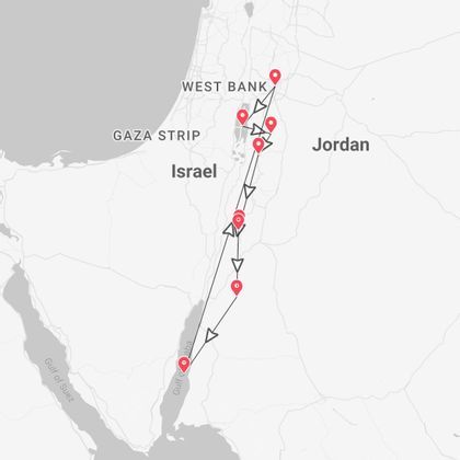 Jordania 360°: entre Petra & el desierto de Wadi Rum