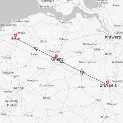 Bélgica Express: Gante, Brujas y Bruselas