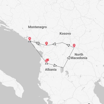 Balkans 360° : Albanie, Macédoine, Kosovo et Monténégro