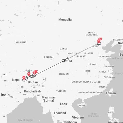 Tibet e Cina Expedition: in treno dalla Grande Muraglia all'Everest