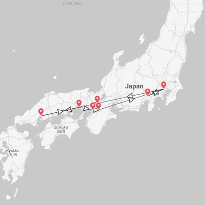 Japon 360° : découverte de Tokyo, Kyoto, Hiroshima et Osaka