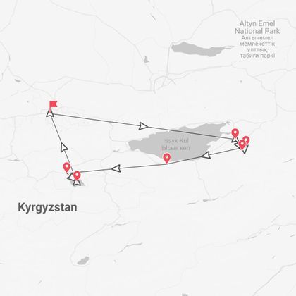 Kirghizistan Actif : chevaux, yourtes et rando