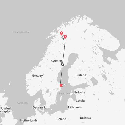 Schweden: Nordlichter in Kiruna