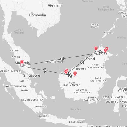 Malaisie : de Kuala Lumpur à Bornéo