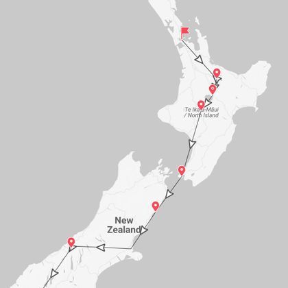 Nouvelle-Zélande 360°: sur la route d'Auckland jusqu'à Queenstown
