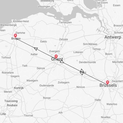 Belgio Express: Bruxelles, Gand e Bruges tra atmosfere da sogno