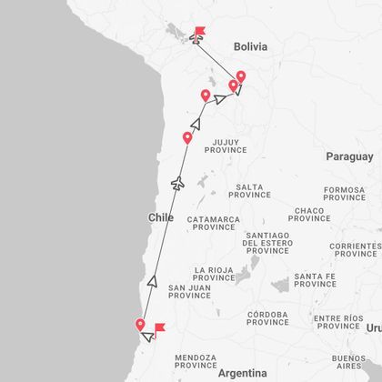 Chile y Bolivia: las maravillas naturales de San Pedro de Atacama y del Salar de Uyuni