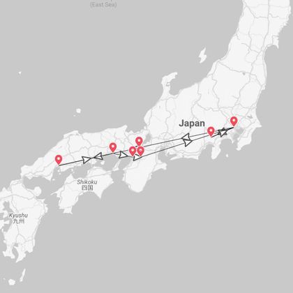 Japan 360°: Tokyo, Kyoto, Hiroshima and Osaka