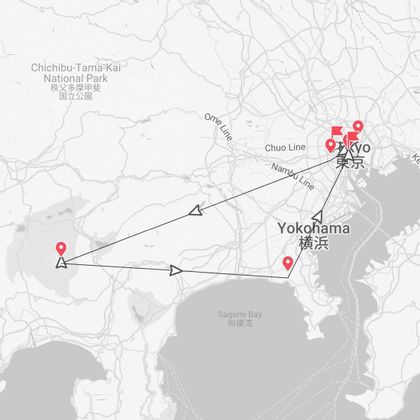 Giappone trekking: da Tokyo all'alba sul monte Fuji