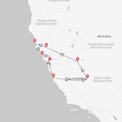 Kalifornien 360°: Roadtrip von San Francisco in die Nationalparks