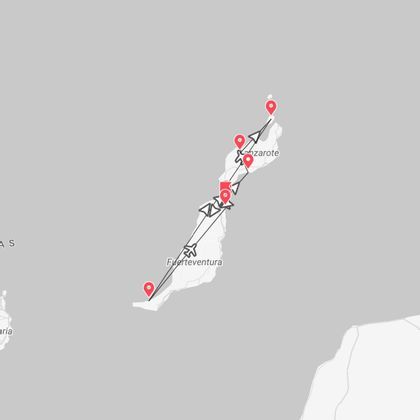 Fuerteventura und Lanzarote 360°: zwischen Stränden und Vulkanen