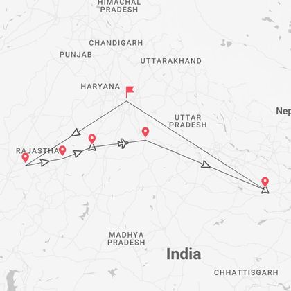 Inde 360° : Rajasthan, Agra et Varanasi