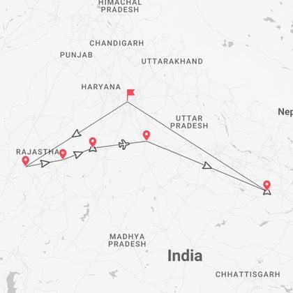 India 360°: Rajastán, Agra y Varanasi
