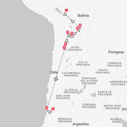 Chile und Bolivien: Abenteuer im Salar de Uyuni