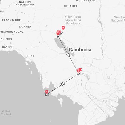 Kambodscha: von Angkor Wat bis zu den Stränden von Koh Rong