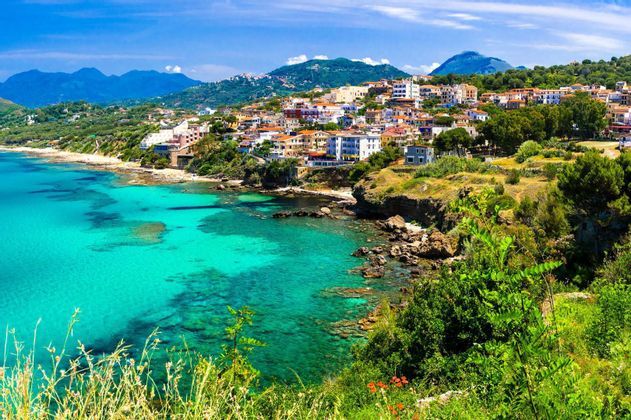 Naples-sea-landscape-houses