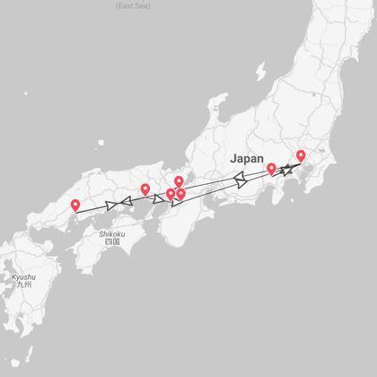 Japon 360° : découverte de Tokyo, Kyoto, Hiroshima et Osaka