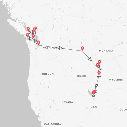 Canada-USA: orche, città e parchi da Vancouver a Yellowstone