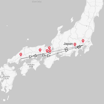 Japon 360° : découverte de Tokyo, Kyoto, Hiroshima et Osaka