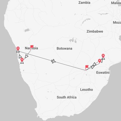 Namibia & Südafrika Expedition: Sossusvlei, Krüger & unvergessliche Abenteuer