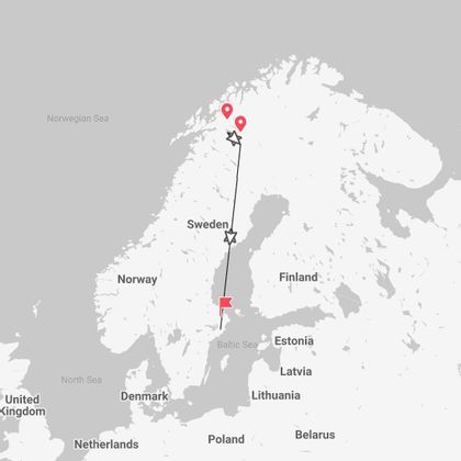 Schweden: Nordlichter in Kiruna