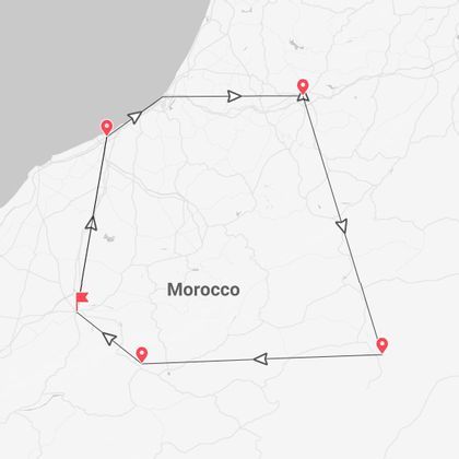 Marokko 360°: Marrakesch, Fes, Rabat und die Wüste