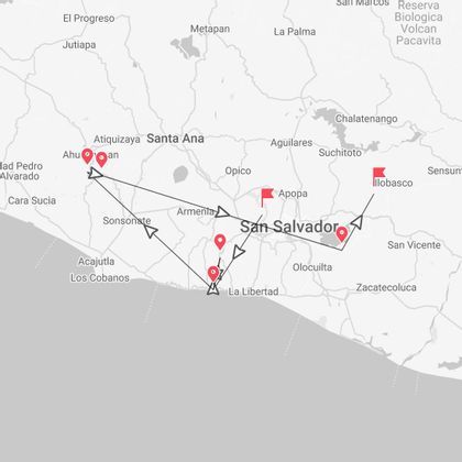 El Salvador autentico: vulcani, surf e cultura locale