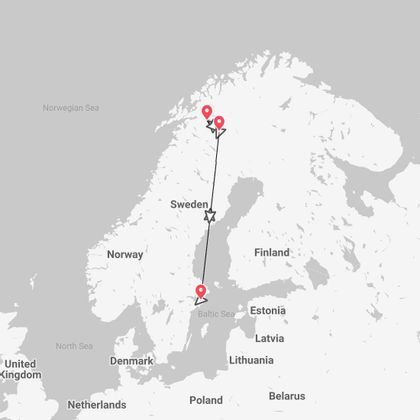 Laponia Sueca: a la caza de la aurora boreal