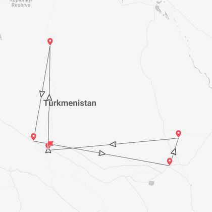 Turkmenistan: Ashgabat, Porta dell’Inferno e Via della Seta