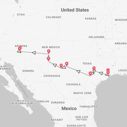 USA: dallo spazio al deserto, avventura tra Texas e Arizona
