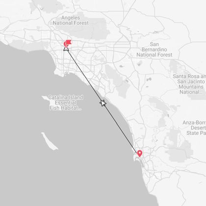 California: on the road da Los Angeles a San Diego