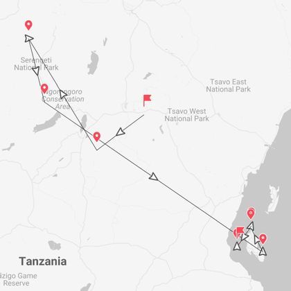 Tanzania Beach Life y Safari: pueblos Masái y las playas de Zanzíbar