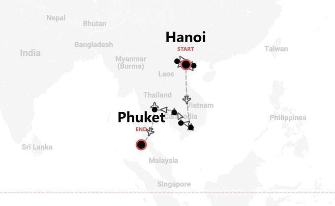 Vietnam, Cambodia and Thailand: Indochina adventure