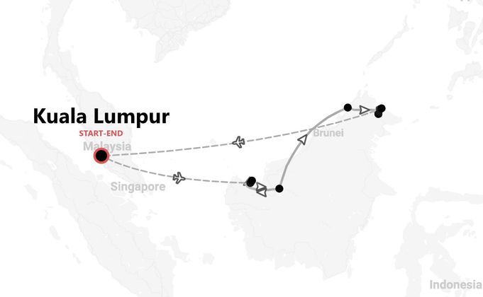 Malaysia 360°: von Kuala Lumpur nach Borneo