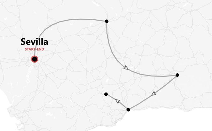 Andalusien 360°: Sevilla, Malaga, Cordoba und Granada