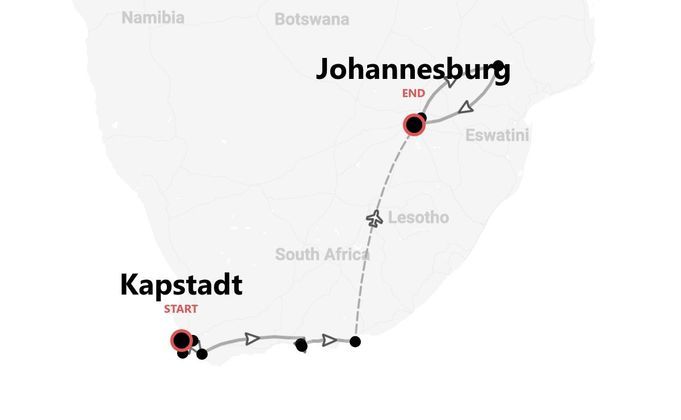 Südafrika 360°: Kapstadt, Johannesburg und Kruger-Nationalpark