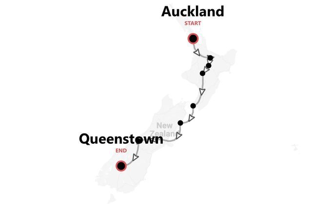 Nouvelle-Zélande 360°: sur la route d'Auckland jusqu'à Queenstown