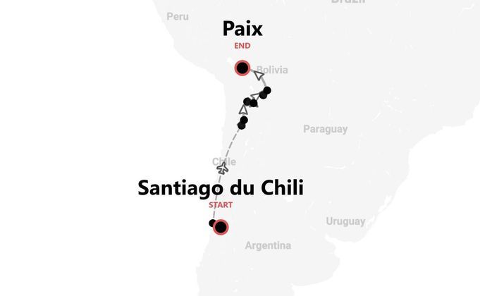 Chili et Bolivie : Aventure dans le Salar d'Uyuni