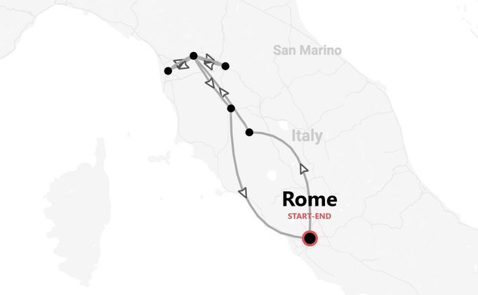 Italie: Rome, le Chianti, Florence, Luques et Pise