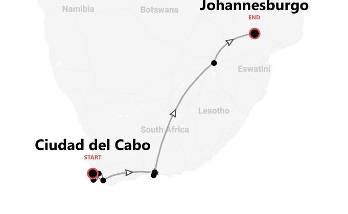 Sudáfrica 360°: Ciudad del Cabo y safari en el Kruger National Park